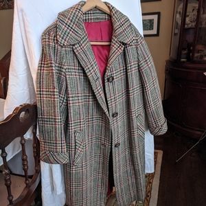 Vintage Harris Tweed Coat, Petite.